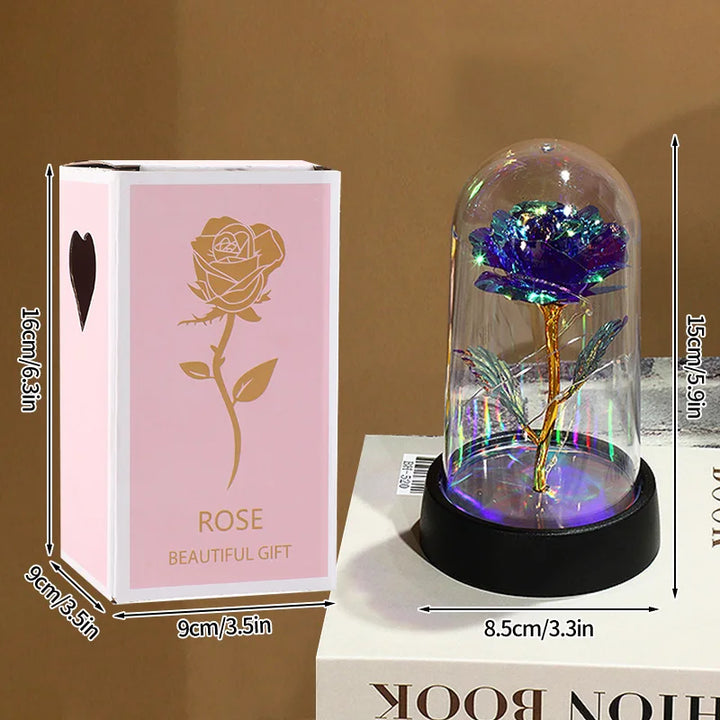 Artificial Rose Flowers Eternal Rose LED Light